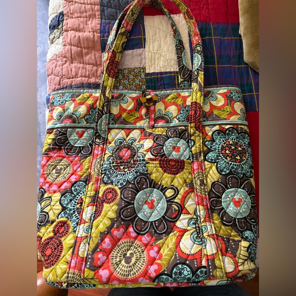 Vera Bradley Disney Quilted Tote Bag